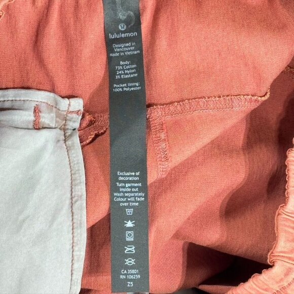 LULULEMON Mens Shorts Cotton Blend Stretch Drawstring Waist Pockets Size XL - Picture 7 of 10